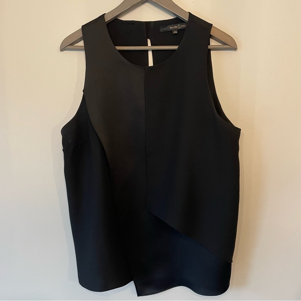 Classic Black Willow & Thread tank- size XL